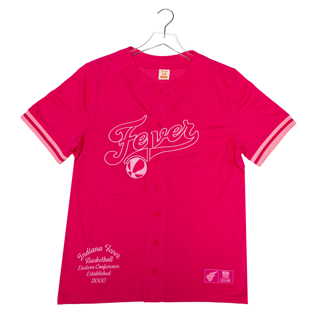 Adult Indiana Fever Pink For Purpose Baseball Jersey in Pink by Fever Team Store