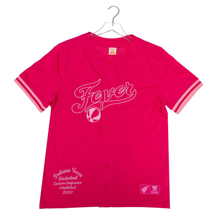 Adult Indiana Fever Pink For Purpose Baseball Jersey in Pink by Fever Team Store