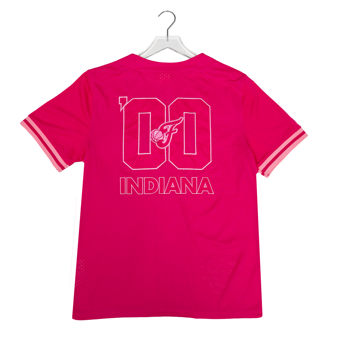 Adult Indiana Fever Pink For Purpose Baseball Jersey in Pink by Fever Team Store