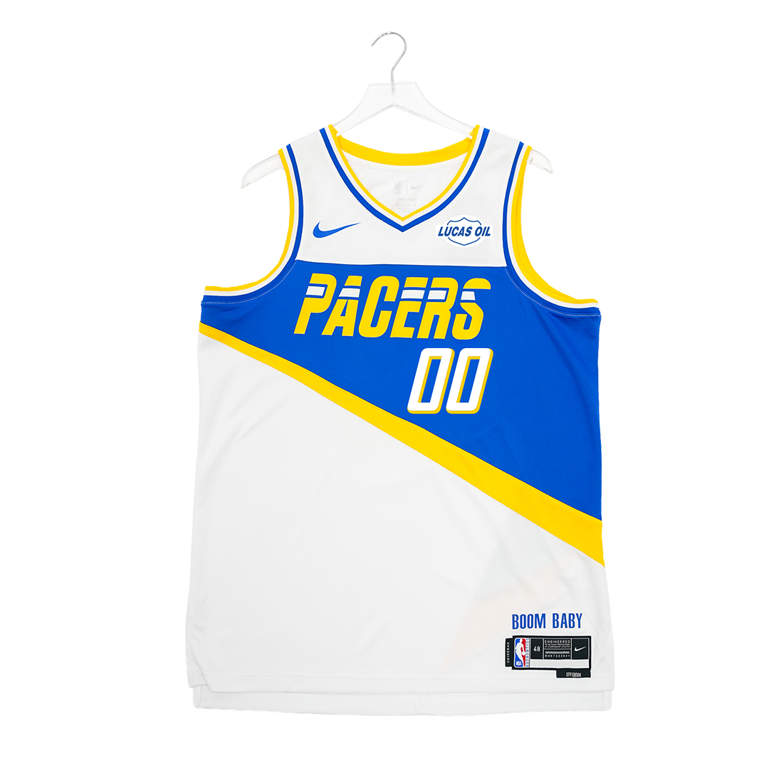 Adult Indiana Pacers 00 Bennedict Mathurin 25-26 CITY EDITION Swingman Jersey in White by Nike