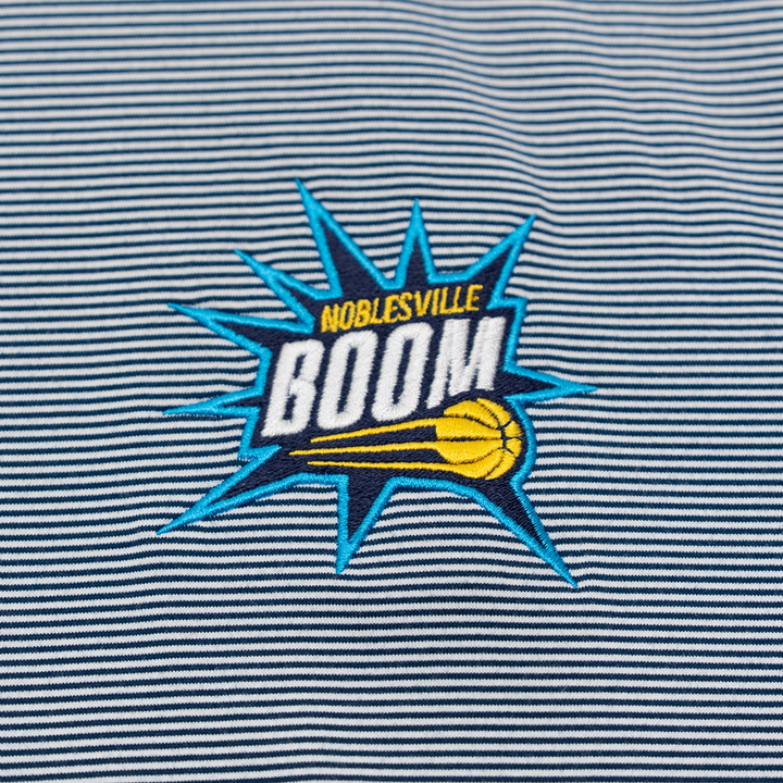 Adult Noblesville Boom Twine Polo Shirt in Navy by Antigua