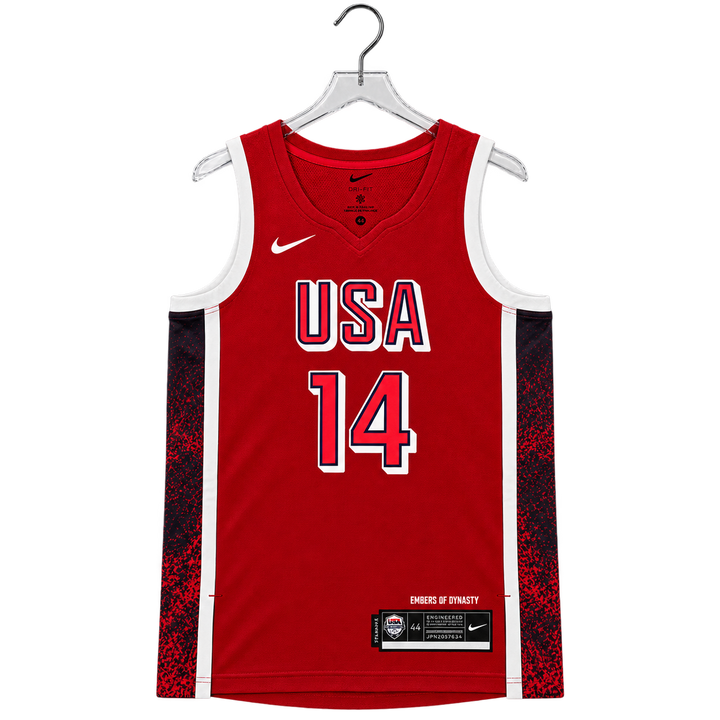 Adult USA Basketball #14 Aliyah Boston Swingman Jersey in Red by Nike