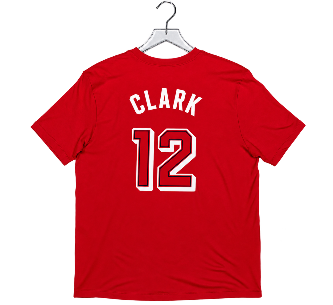 Adult USA Basketball #12 Caitlin Clark Name and Number T-shirt in Red by Nike