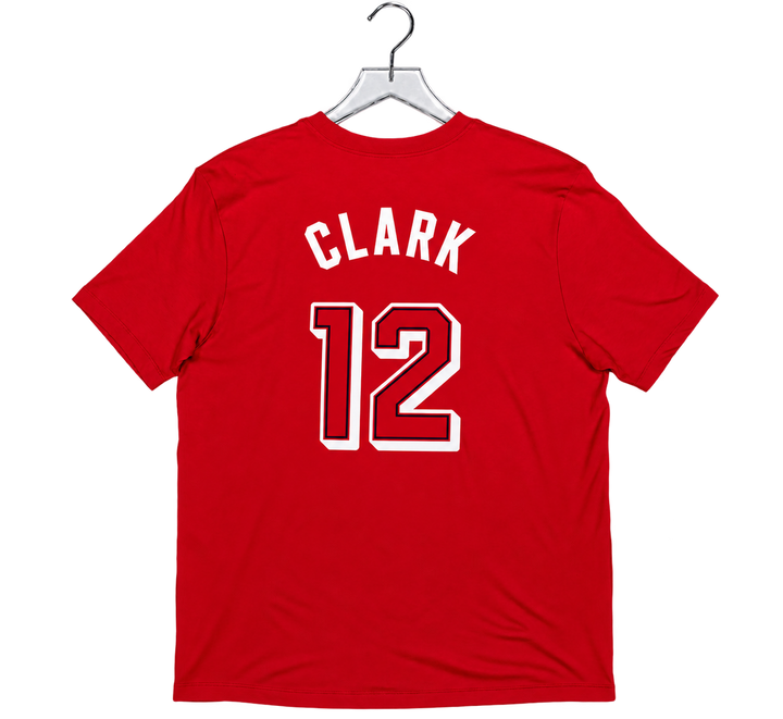 Adult USA Basketball #12 Caitlin Clark Name and Number T-shirt in Red by Nike
