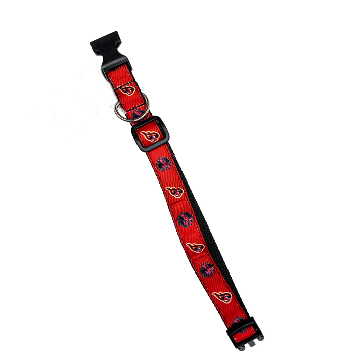 Indiana Fever Pet Collar in Red by All Star Dogs Size L