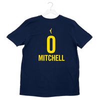 Adult Indiana Fever #7 Aliyah Boston Explorer Name and Number T-Shirt in Navy by Nike