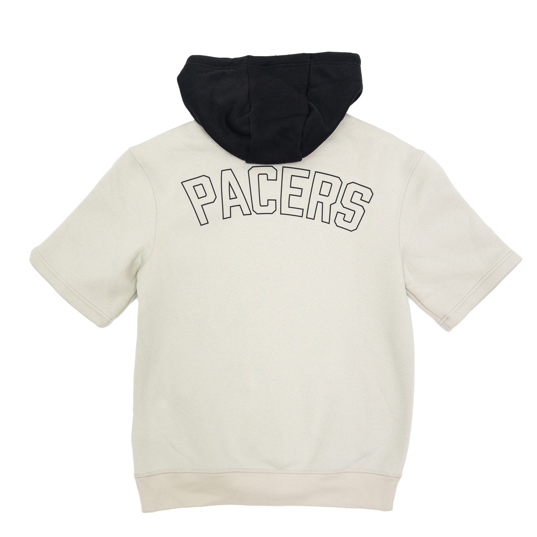 Adult Indiana Pacers Crossover Short-Sleeve Hooded Sweatshirt in Natural by Fanatics