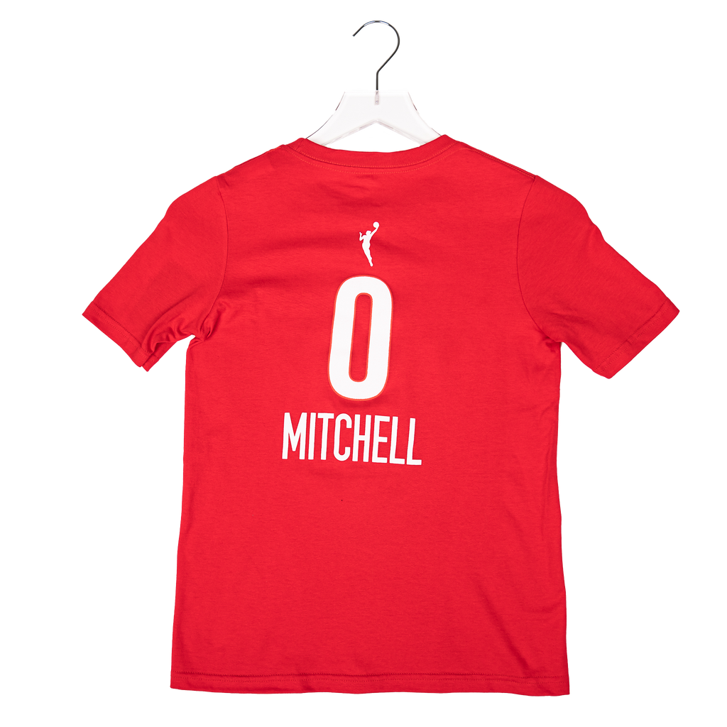 Youth Indiana Fever #0 Kelsey Mitchell Rebel Name and Number T