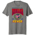 Adult Indiana Fever Collegiate T-Shirt by Item of The Game In Grey - Front View