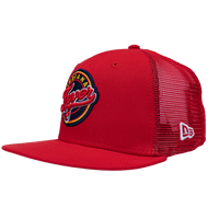 Youth Indiana Fever Primary Logo 9Fifty Trucker Hat in Red by New Era
