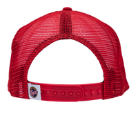 Youth Indiana Fever Primary Logo 9Fifty Trucker Hat in Red by New Era