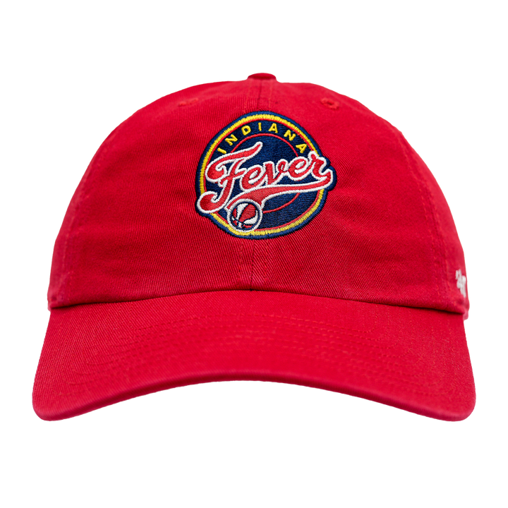 Adult Indiana Fever Primary Logo Clean-Up Hat in Red by '47
