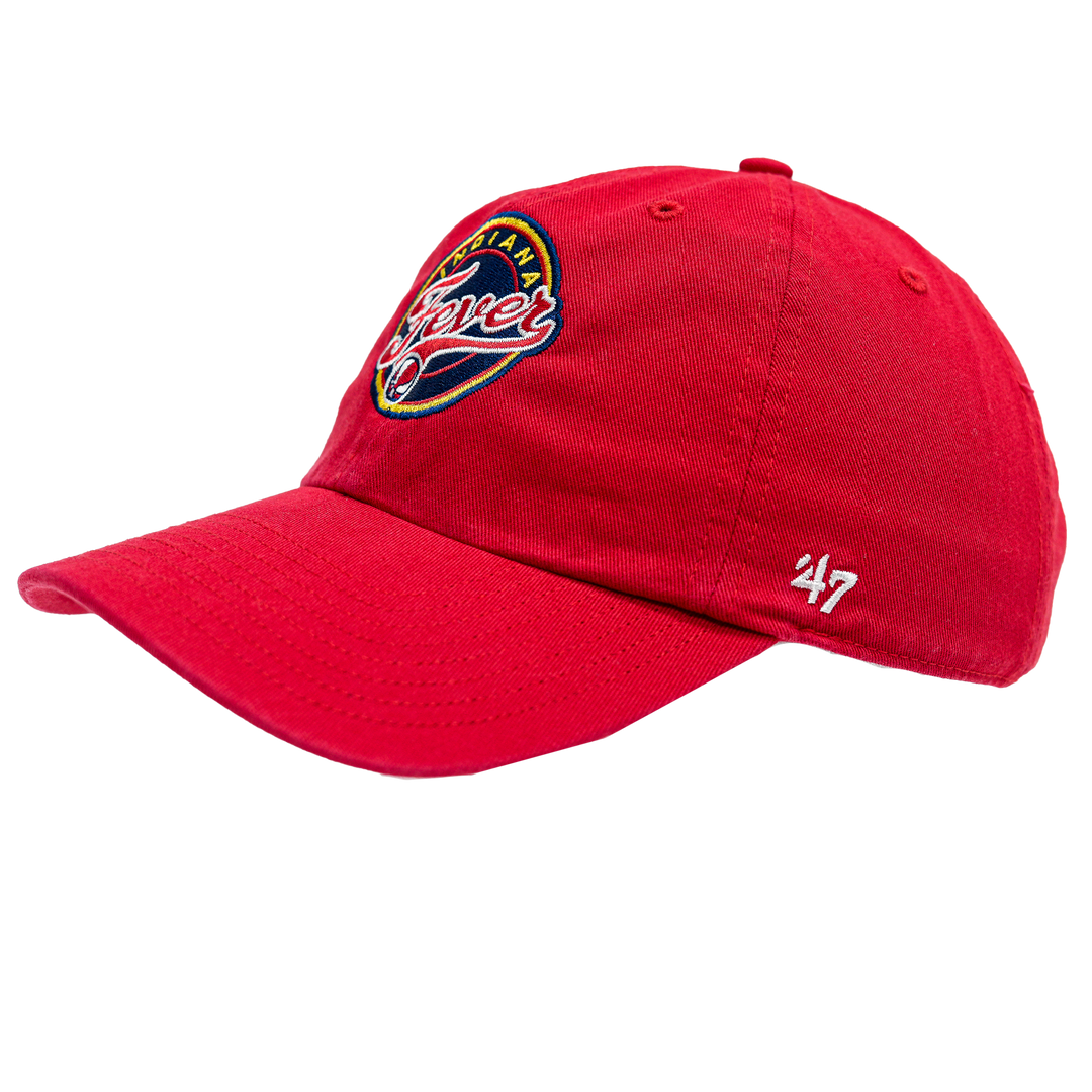 Adult Indiana Fever Primary Logo Clean-Up Hat in Red by '47