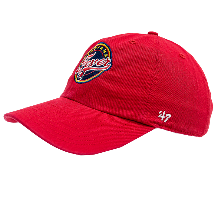 Adult Indiana Fever Primary Logo Clean-Up Hat in Red by '47