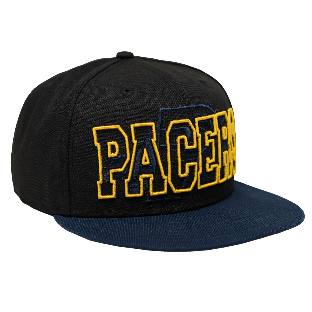 Adult Indiana Pacers Splatter 9Fifty Hat in Black by New Era