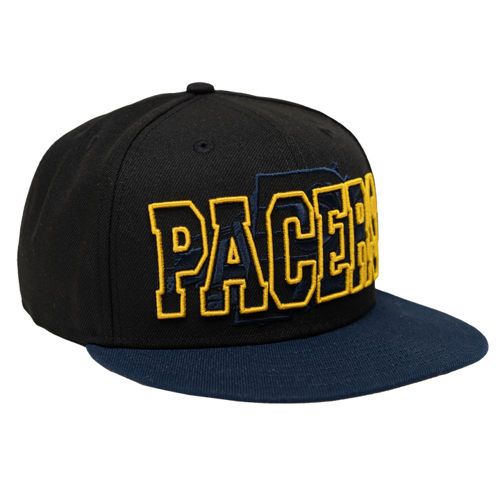Adult Indiana Pacers Splatter 9Fifty Hat in Black by New Era
