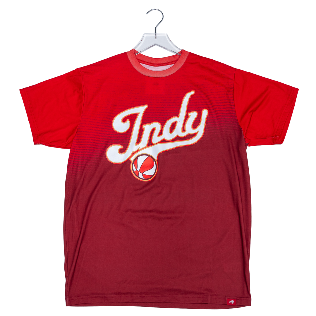 Adult Indiana Fever 2026 Rebel INDY T-shirt in Red by Sportiqe