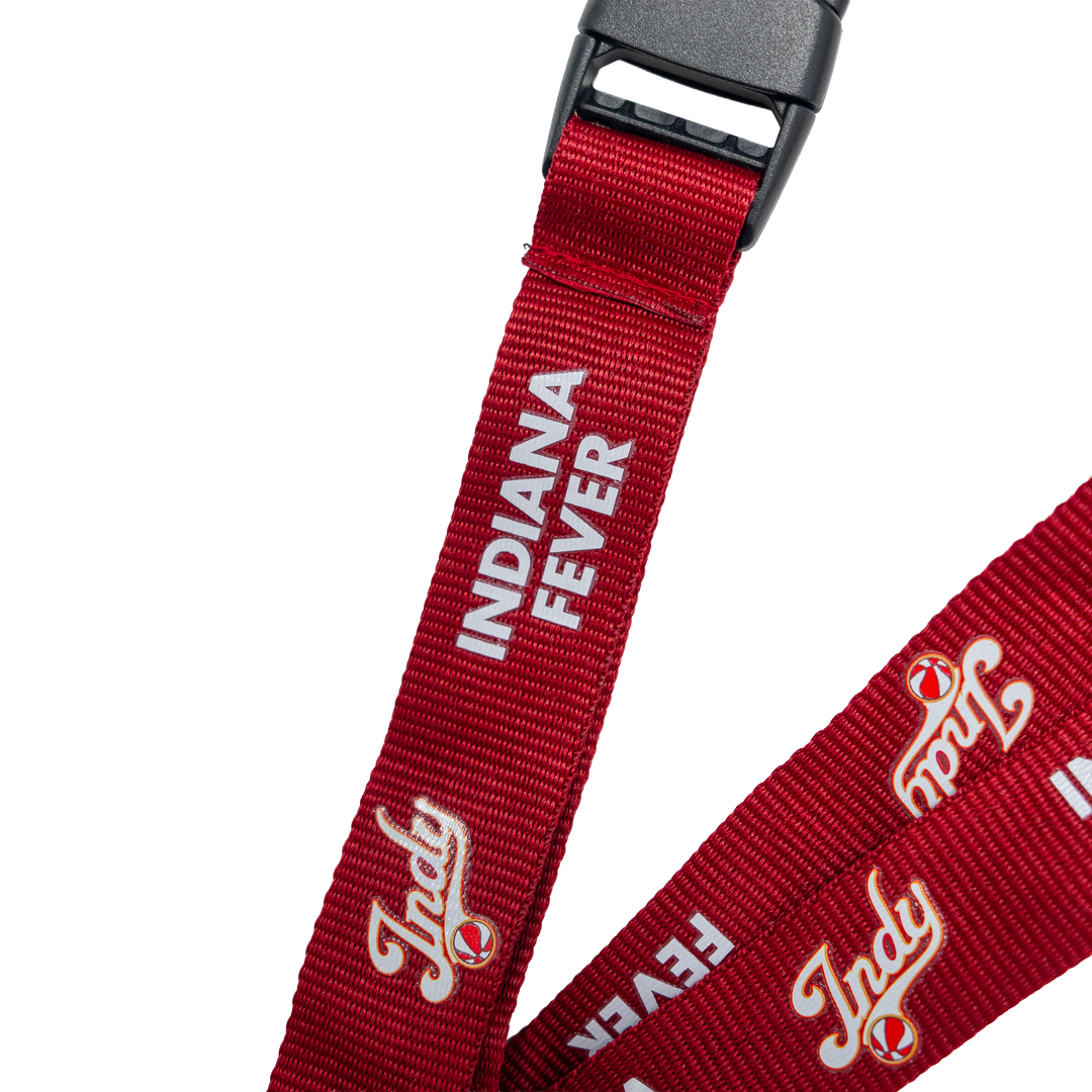 Indiana Fever Rebel Tonal Lanyard in Red by Aminco