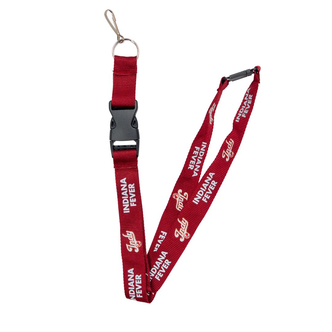 Indiana Fever Rebel Tonal Lanyard in Red by Aminco