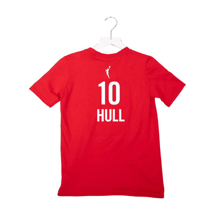 Youth Indiana Fever #10 Lexie Hull Rebel Name and Number T-Shirt in Red by Nike