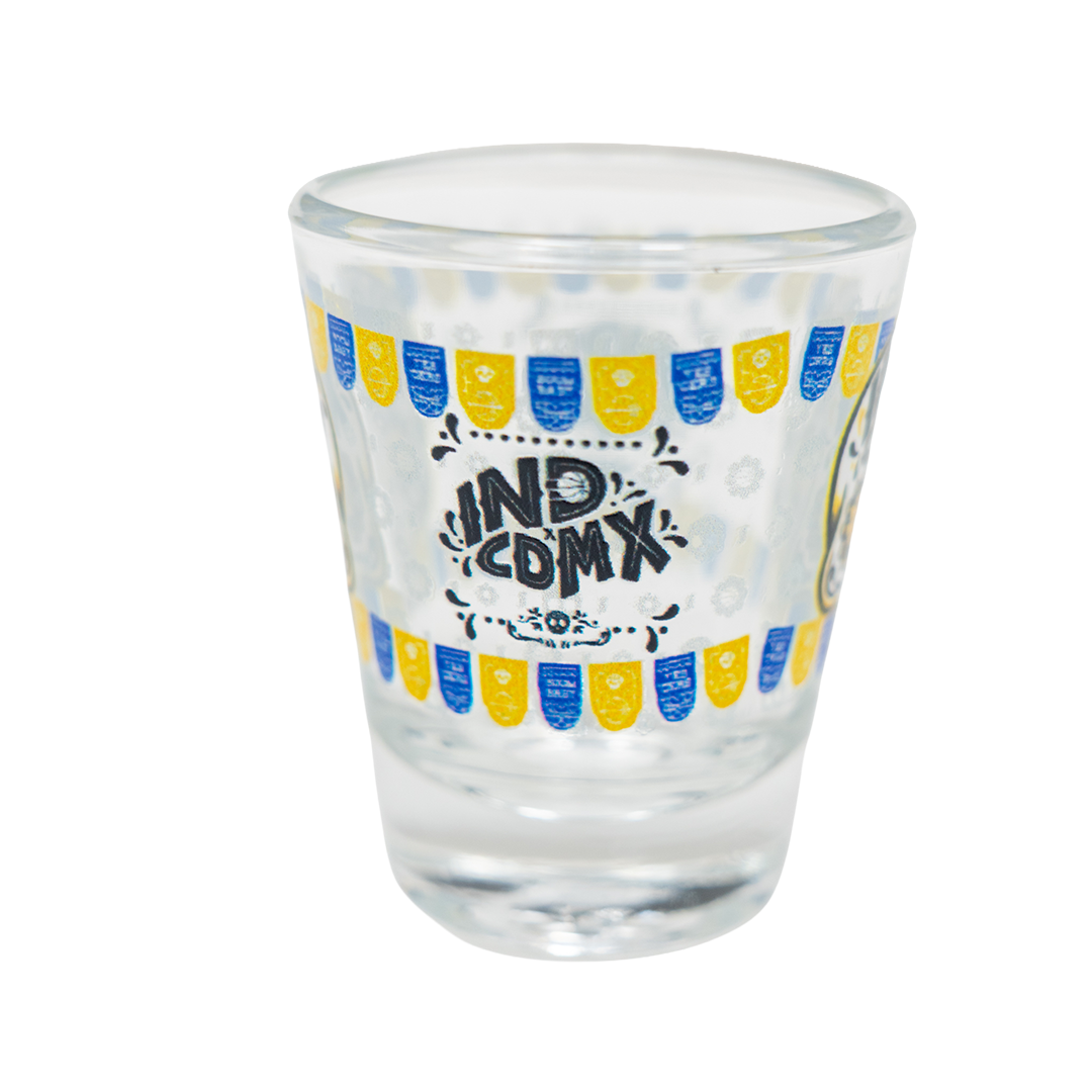 Indiana Pacers CDMX Game Shot Glass in Gold by Rico Industries Inc.