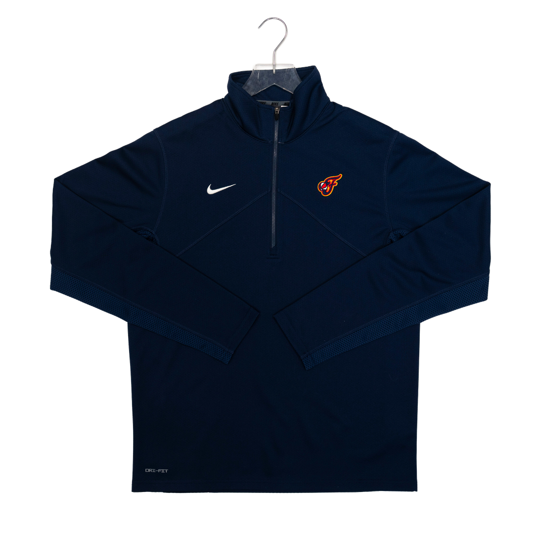 Adult Indiana Fever 1/4 Zip Secondary Logo Zip Victory Top in Navy by Nike