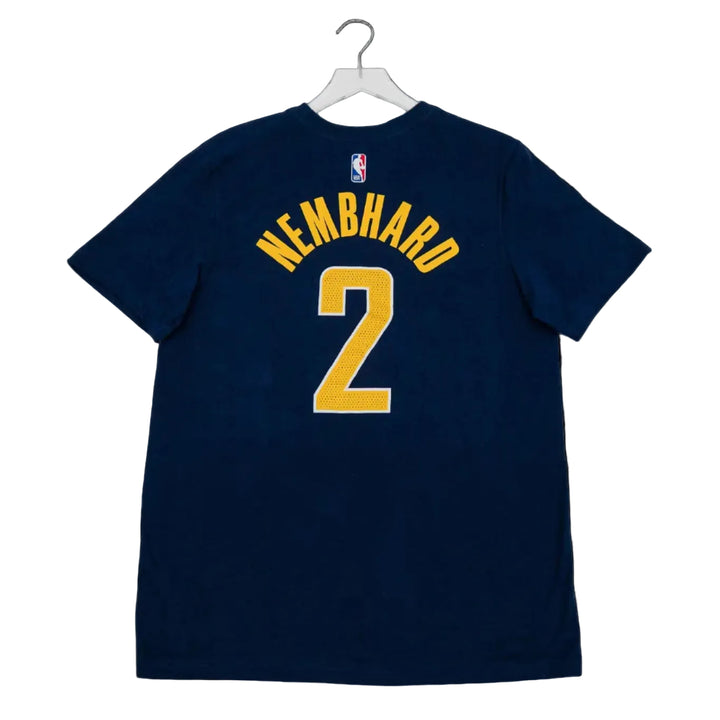 Adult Indiana Pacers #2 Andrew Nembhard Icon Name and Number T-shirt in Navy by Nike