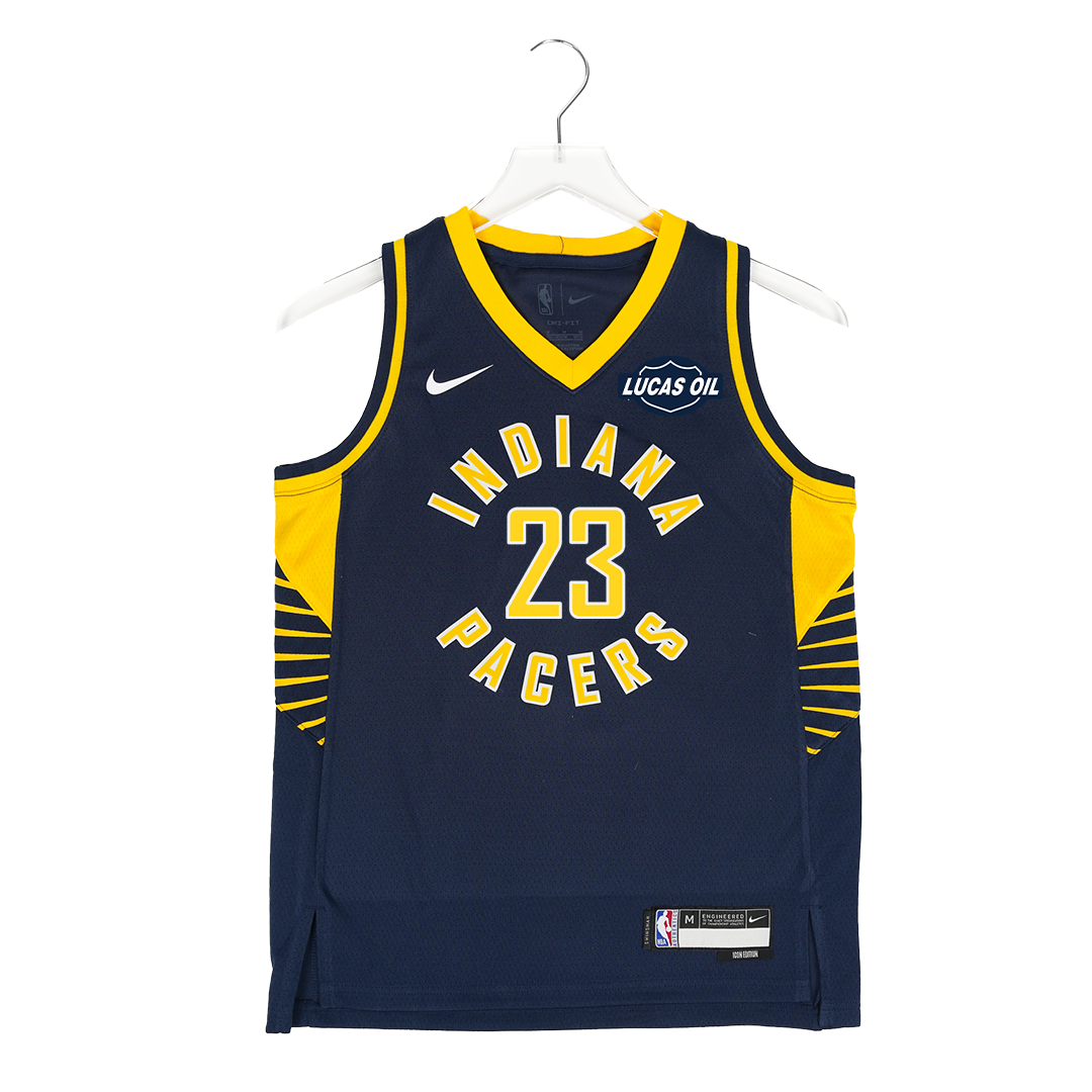 Youth Indiana Pacers #23 Aaron Nesmith Icon Swingman Jersey in Navy by Nike