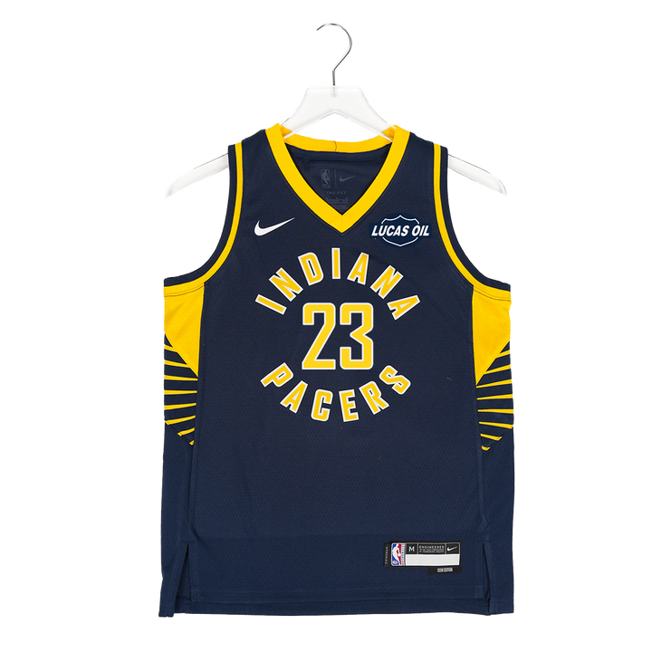 Youth Indiana Pacers #23 Aaron Nesmith Icon Swingman Jersey in Navy by Nike