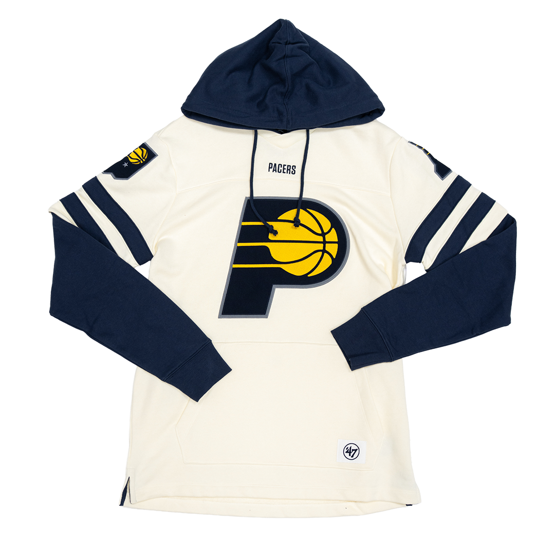 Adult Indiana Pacers Split Zone II Lacer Hooded Fleece in Natural by &