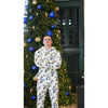Adult Indiana Pacers 23-24' Fleece Union Suit by College Concepts In White - Front View On Model