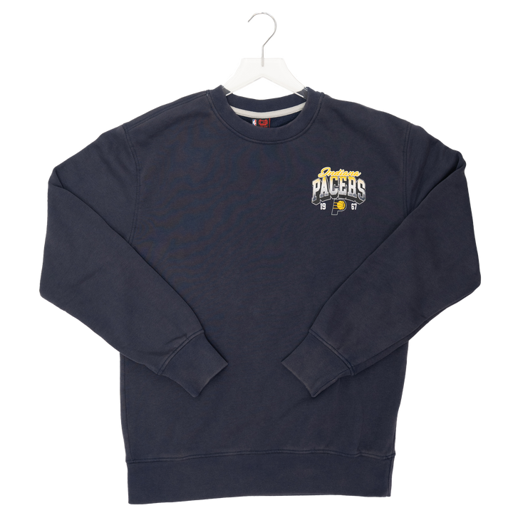 Adult Indiana Pacers Big Ups Crewneck Sweatshirt in Navy by Pacers Team Store