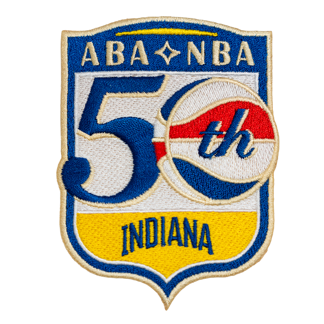 Indiana Pacers ABA Hardwood Classics Game Jersey Patch in Royal by Emblem Source