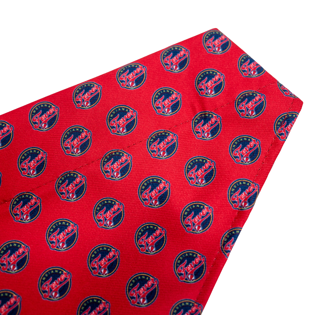 Indiana Fever All Over Logo Pet Bandana in Red by Pets First