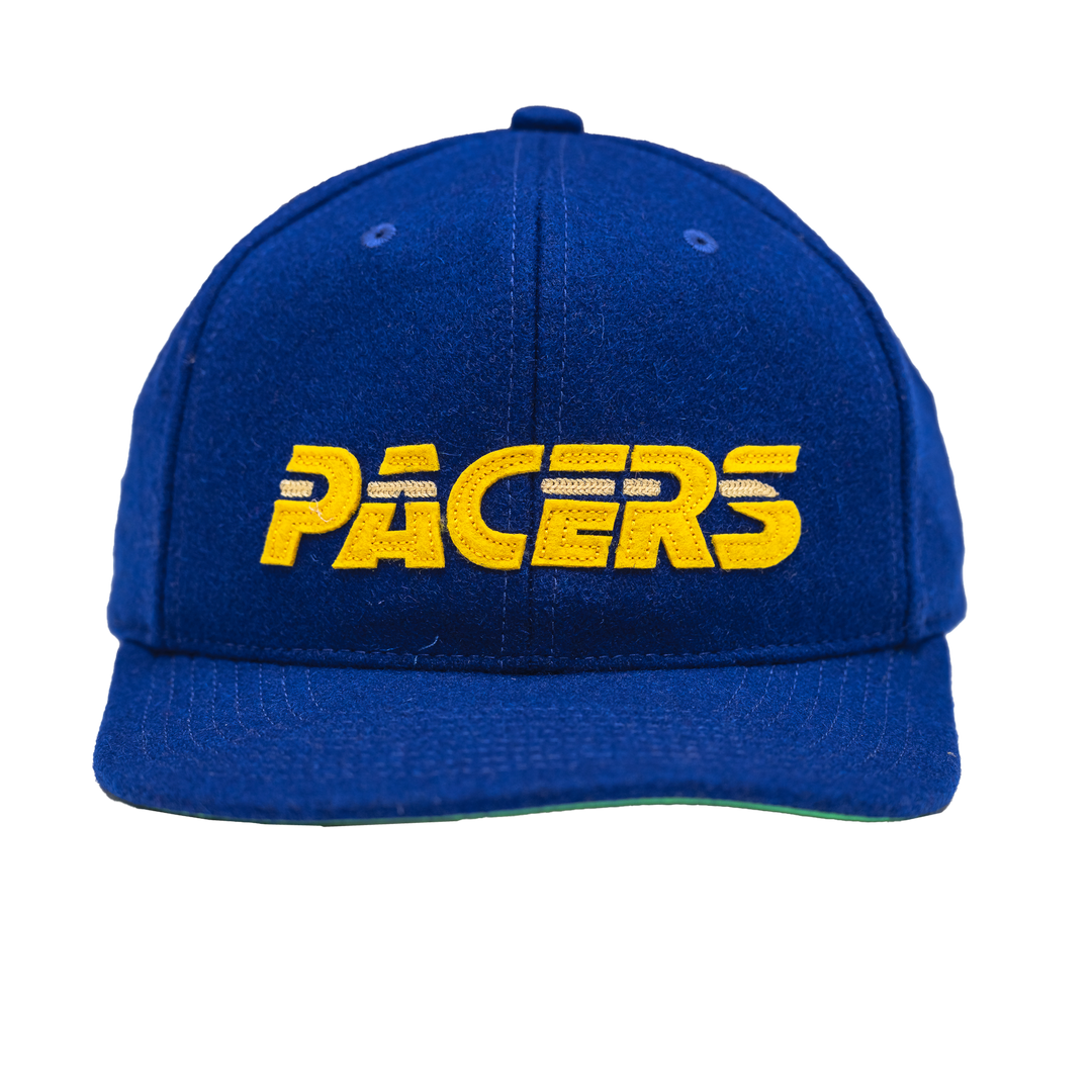 Adult Indiana Pacers Retro Roots Snapback Hat in Royal by Mitchell &amp; Ness