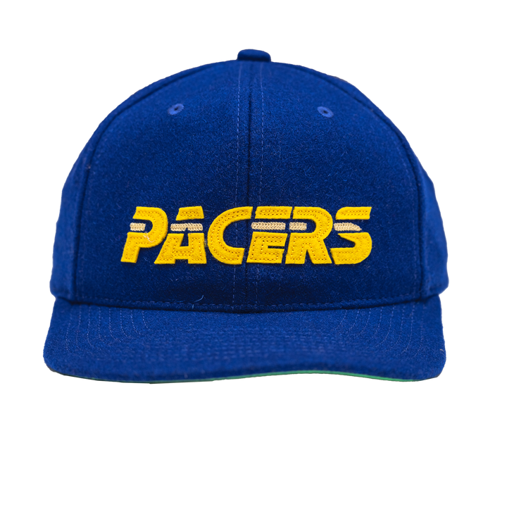Adult Indiana Pacers Retro Roots Snapback Hat in Royal by Mitchell &amp; Ness