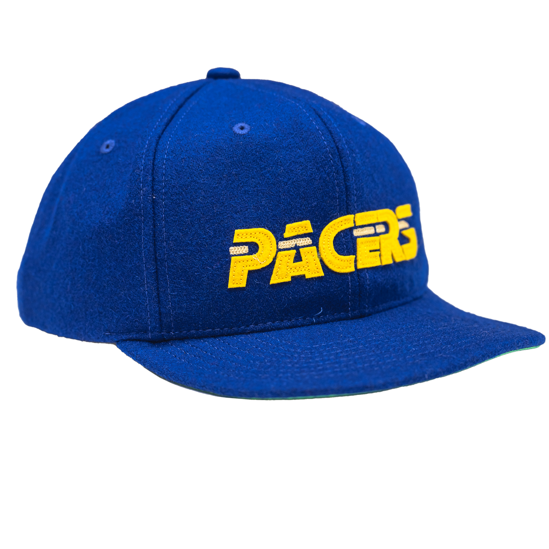 Adult Indiana Pacers Retro Roots Snapback Hat in Royal by Mitchell &amp; Ness