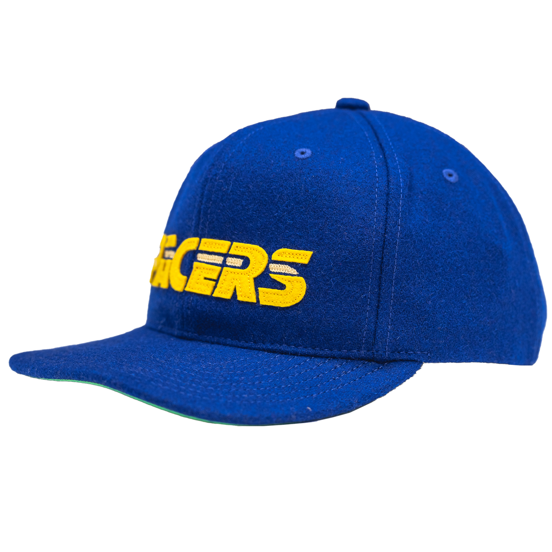 Adult Indiana Pacers Retro Roots Snapback Hat in Royal by Mitchell &amp; Ness