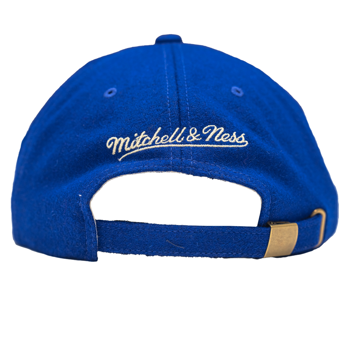 Adult Indiana Pacers Retro Roots Snapback Hat in Royal by Mitchell &amp; Ness