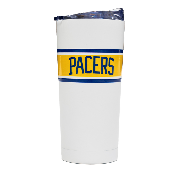 Indiana Pacers ABA Hardwood Classics 20oz Powder Coat Tumbler in White by Logo