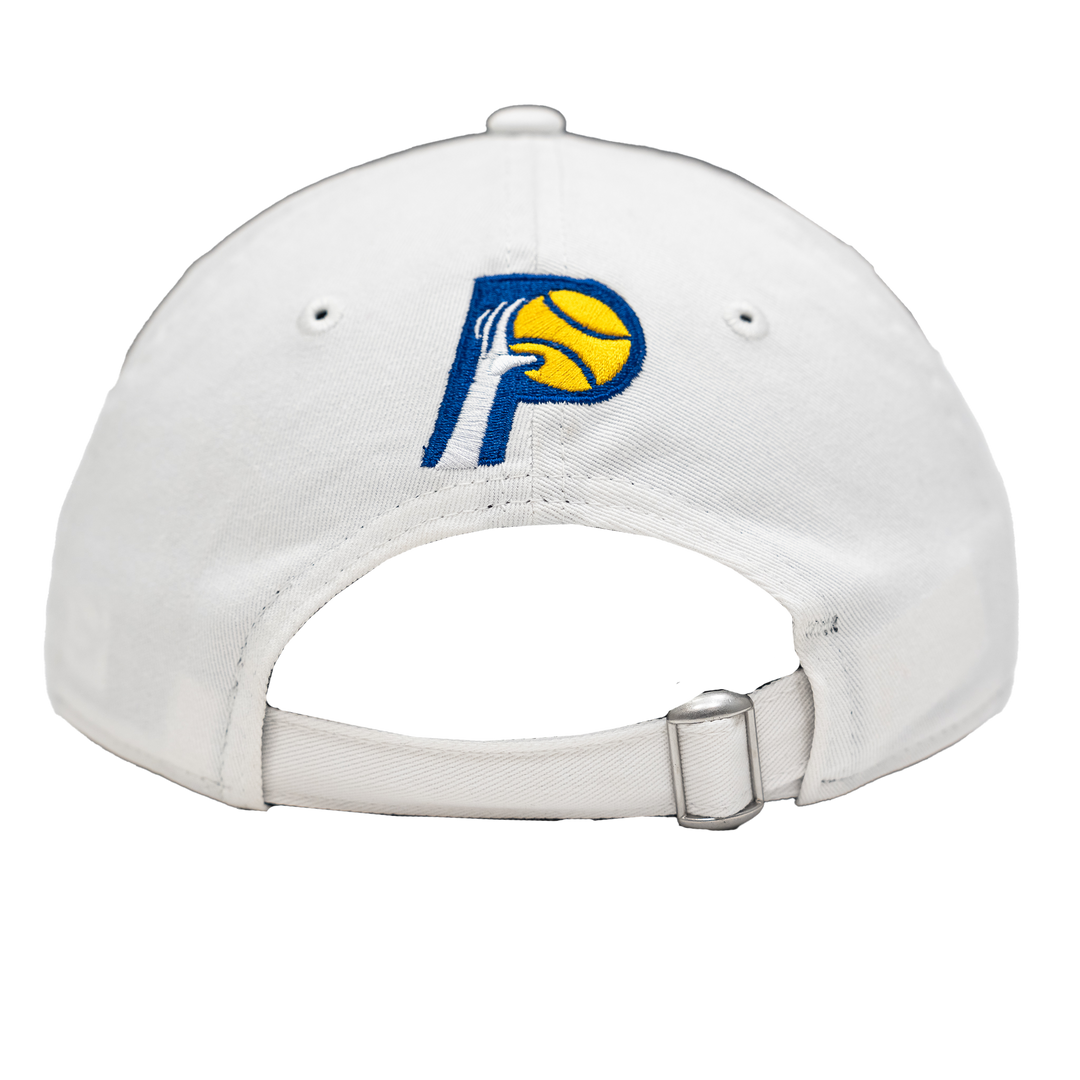 Adult Indiana Pacers ABA Hardwood Classics 9TWENTY Hat in White by New Era