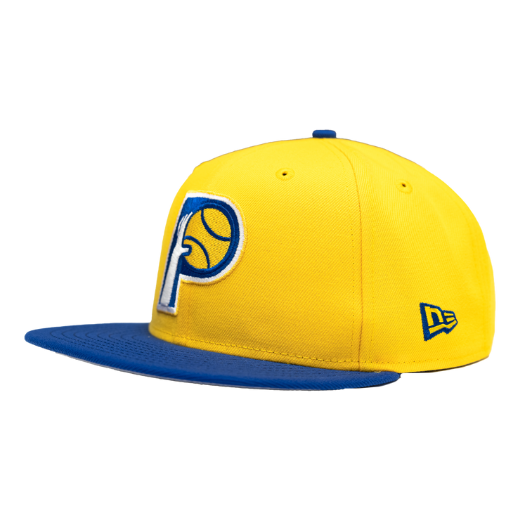 Adult Indiana Pacers ABA Hardwood Classics Two-Tone 9FIFTY Hat in Gold by New Era