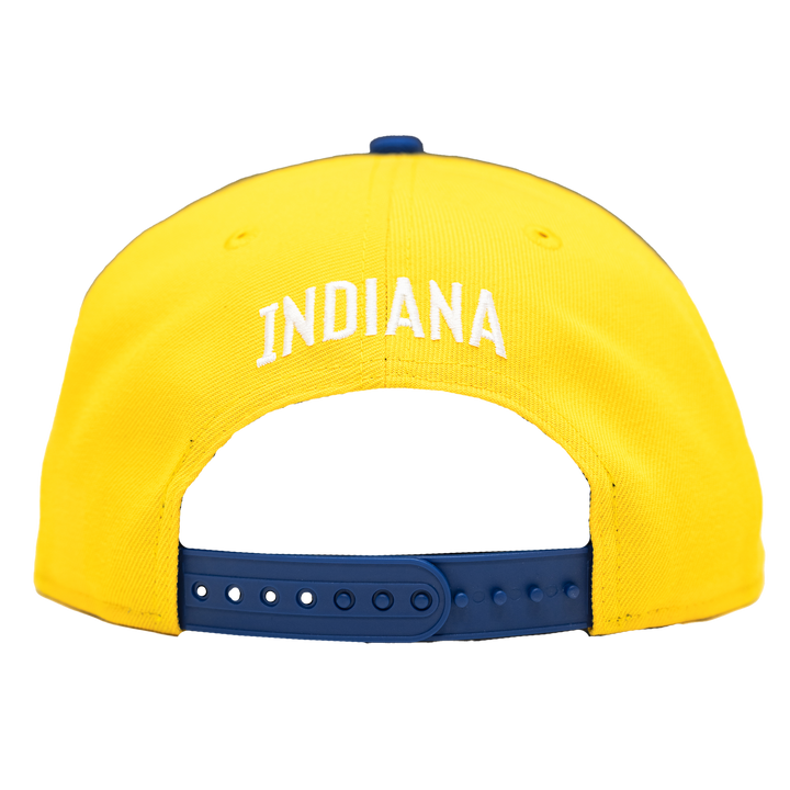Adult Indiana Pacers ABA Hardwood Classics Two-Tone 9FIFTY Hat in Gold by New Era
