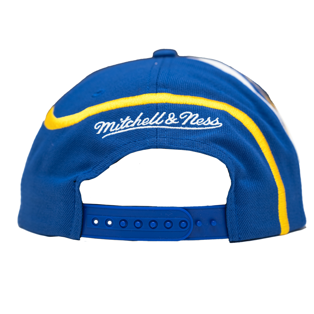 Adult Indiana Pacers ABA Hardwood Classics Suit-Up Snapback Hat in Royal by Mitchell &amp; Ness