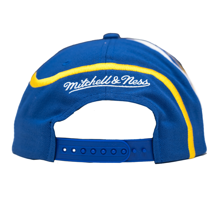 Adult Indiana Pacers ABA Hardwood Classics Suit-Up Snapback Hat in Royal by Mitchell &amp; Ness