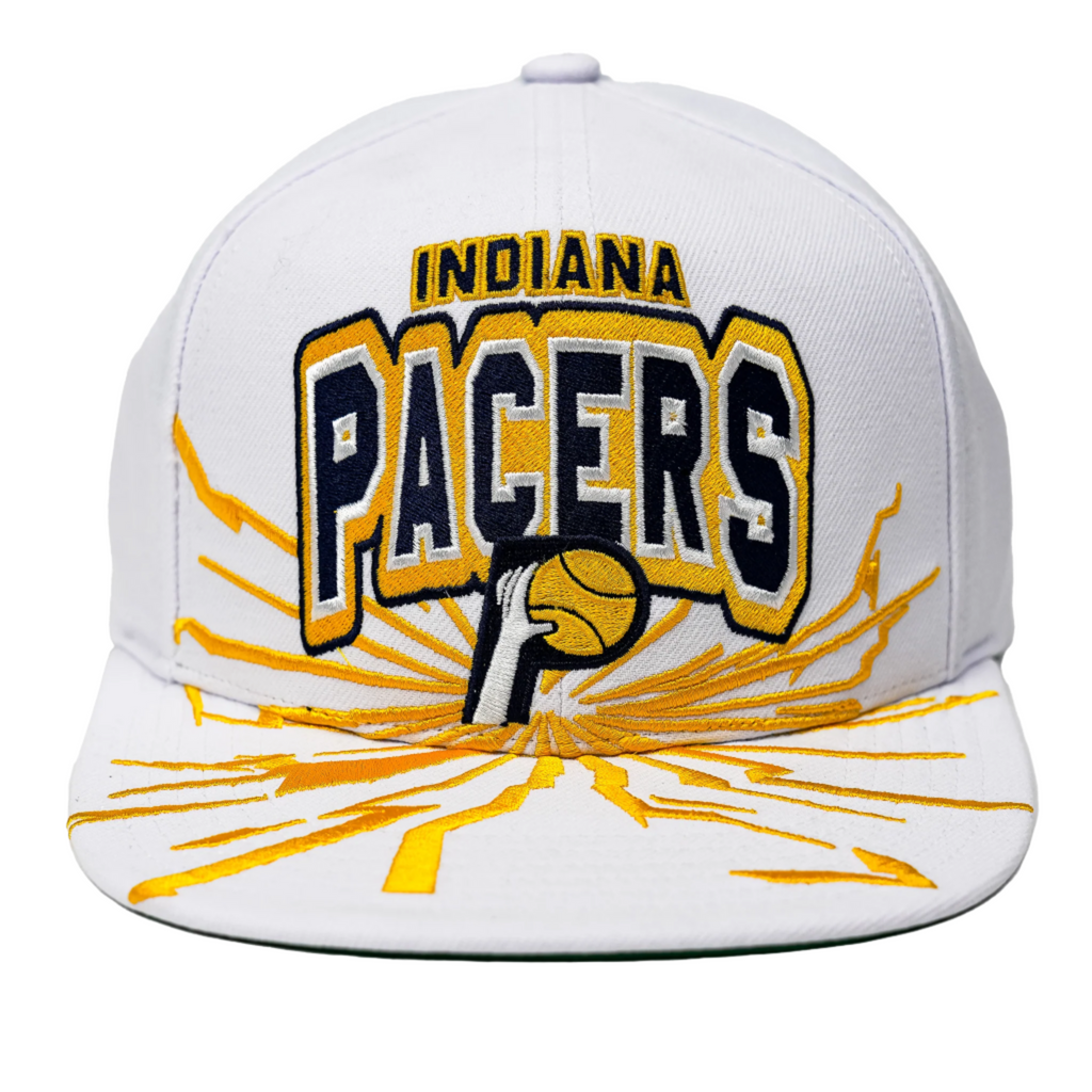 Adult Indiana Pacers Aftershock Hardwood Classics Snapback Hat in