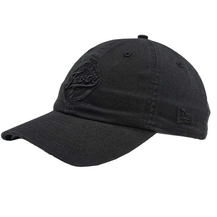 Adult Indiana Fever Primary Logo Tonal 9Twenty Hat in Black by New Era