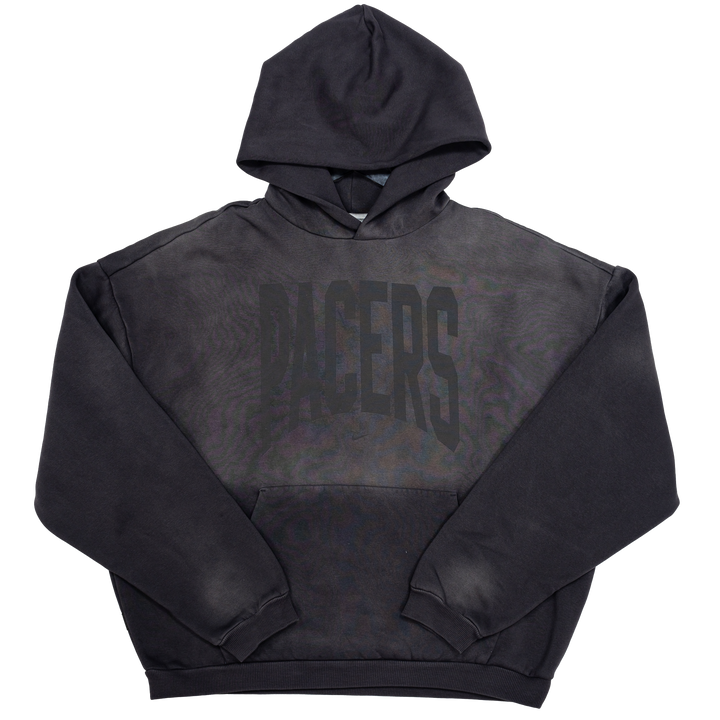 Adult Indiana Pacers 26-27' Team Travel Washed Hooded Sweatshirt in Charcoal by Nike