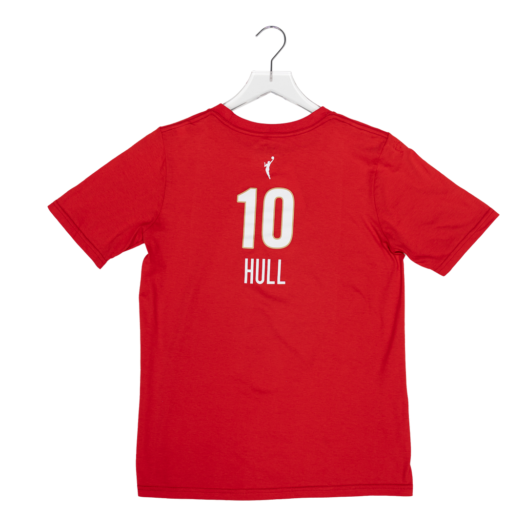 Youth Indiana Fever #10 Lexie Hull 2026 Rebel Name and Number T-shirt in Red by Nike