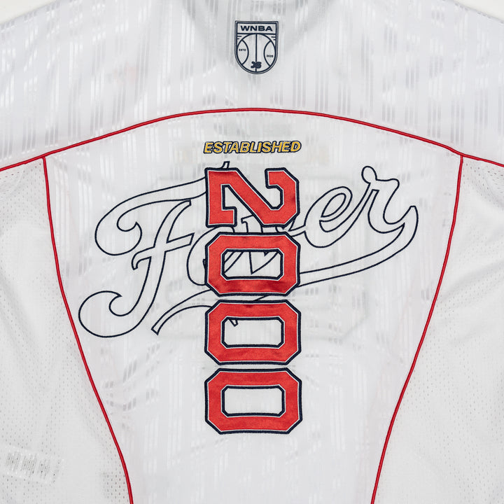 Womens Indiana Fever Boxy Crop Jersey in White by OFF SEASON
